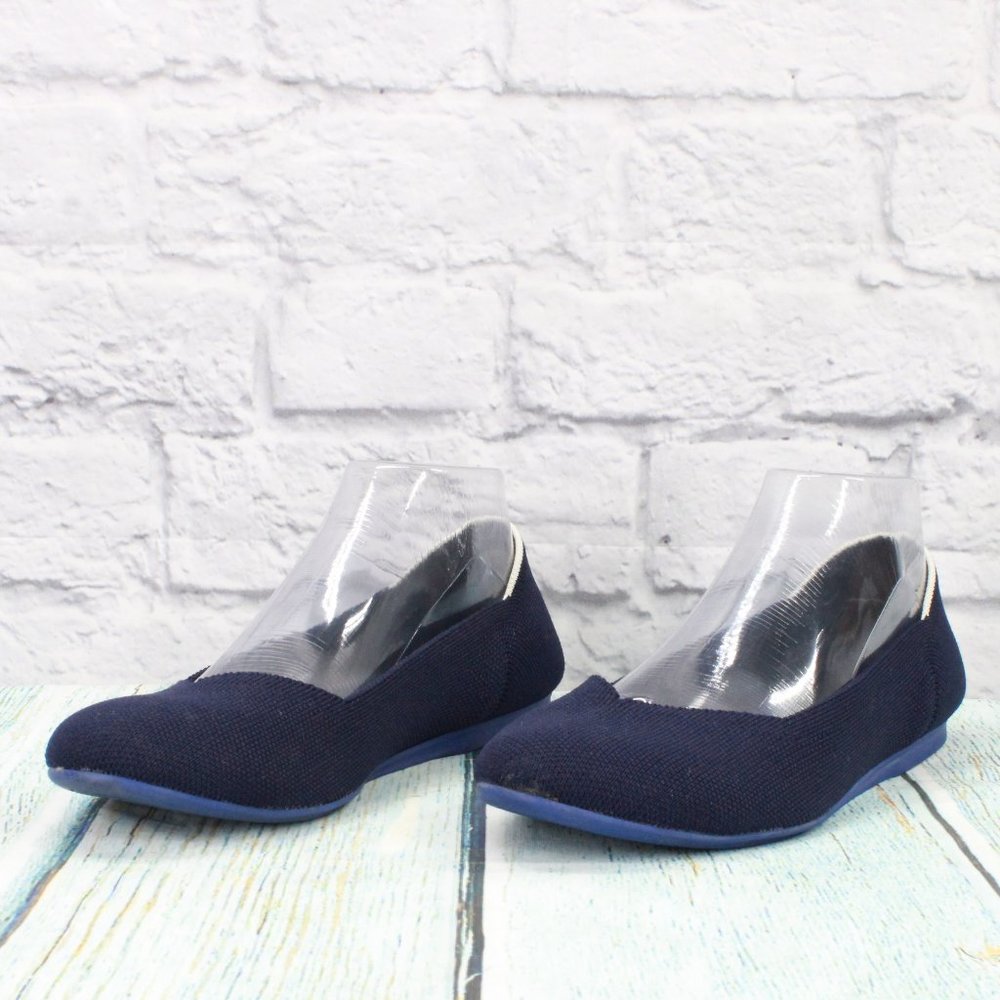 Rothy's Blue Nylon Slip On Casual Flat Loafer Shoes Size 9.5 Wide - Picture 2 of 9